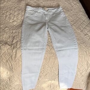 L'AGENCE Women's Soft Light Blue Straight Leg Jeans